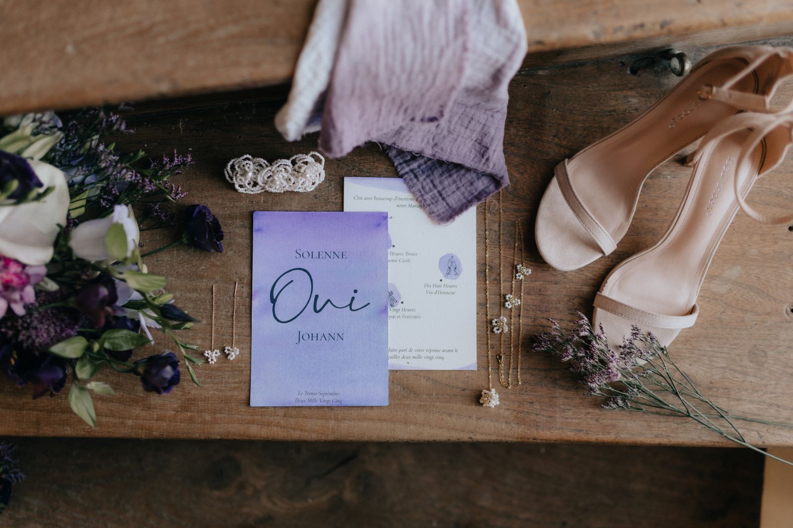 Mariage violet : comment oser la couleur pour votre jour J