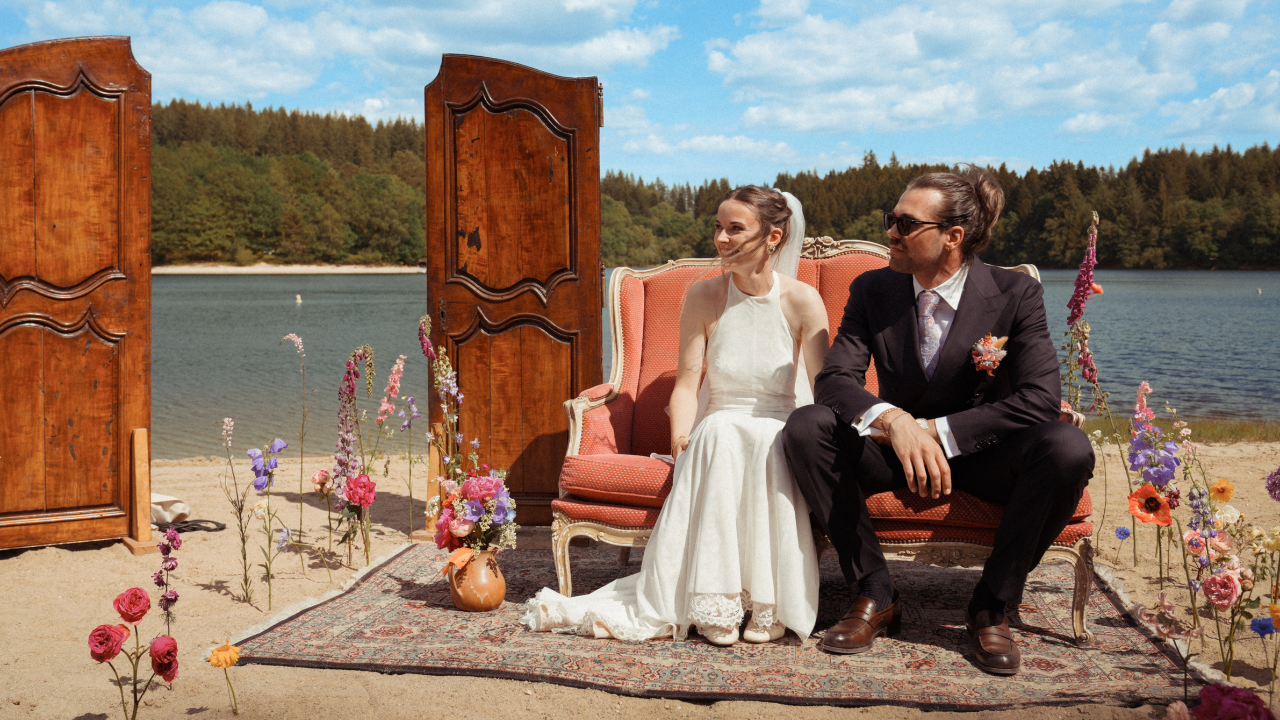 Alix & Arnaud ~ Un mariage en Corrèze au bord du lac de Viam