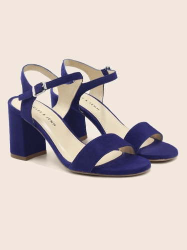 Sandales daim bleu - Jules & Jenn*